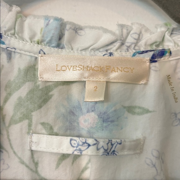 LoveShackFancy Odile Blueberry Cloud Mini Dress Size 2 - Picture 3 of 7